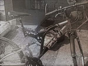 Zdjęcie przedstawia odzyskany rower.