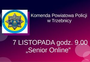 „Senior Online” – zapraszamy na kolejne spotkanie, które odbędzie się 7 listopada