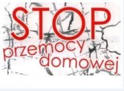 Na zdjęci znajduje się napis stop przemocy domowej