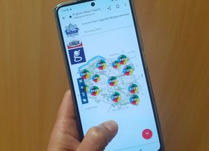 Krajowa Mapa Zagrożeń Bezpieczeństwa na telefonie typu smartfon