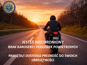 Pierwsze promienie słońca – więcej motocyklistów na drogach. Trzebniccy policjanci apelują o ostrożność