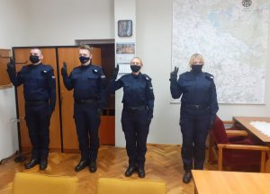 ŚLUBOWANIE NOWO PRZYJĘTYCH POLICJANTÓW