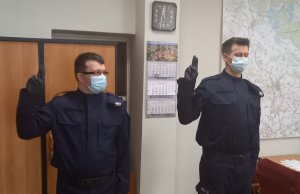 UROCZYSTE ŚLUBOWANIE KOLEJNYCH NOWYCH TRZEBNICKICH  POLICJANTÓW